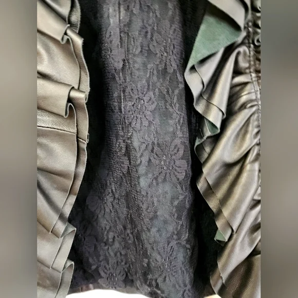 hart moon star lam skin leather jacket Size S - Picture 5 of 7